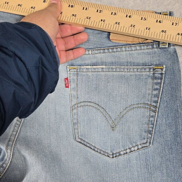 Vintage Levis 567 Jeans Mens 34x34 Blue Loose Bootcut Pants Baggy Y2K (32x32) - Picture 10 of 15